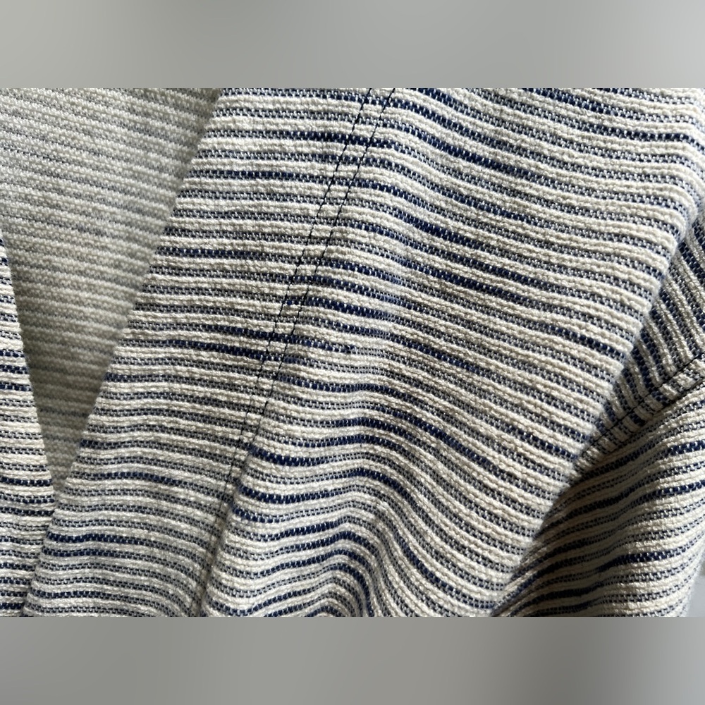Texture & Thread Madewell Striped Tie Waist Cardigan Medium - Picture 2 of 8